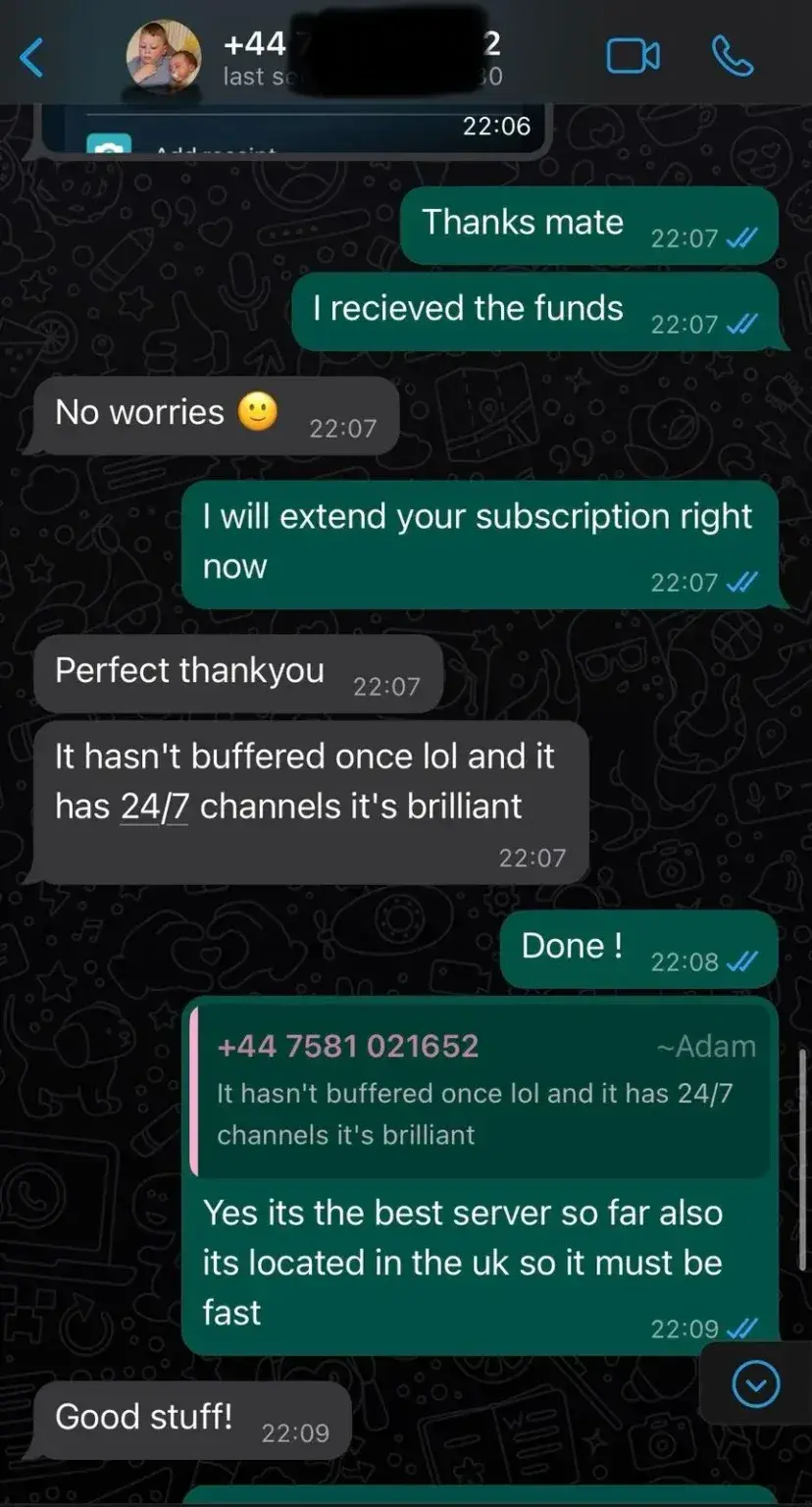 Premium IPTV USA verified customer review